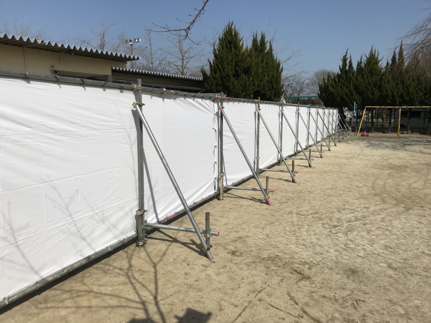 仮囲い工事|施工事例|株式会社櫻建|熊本県合志市にある足場工事専門会社