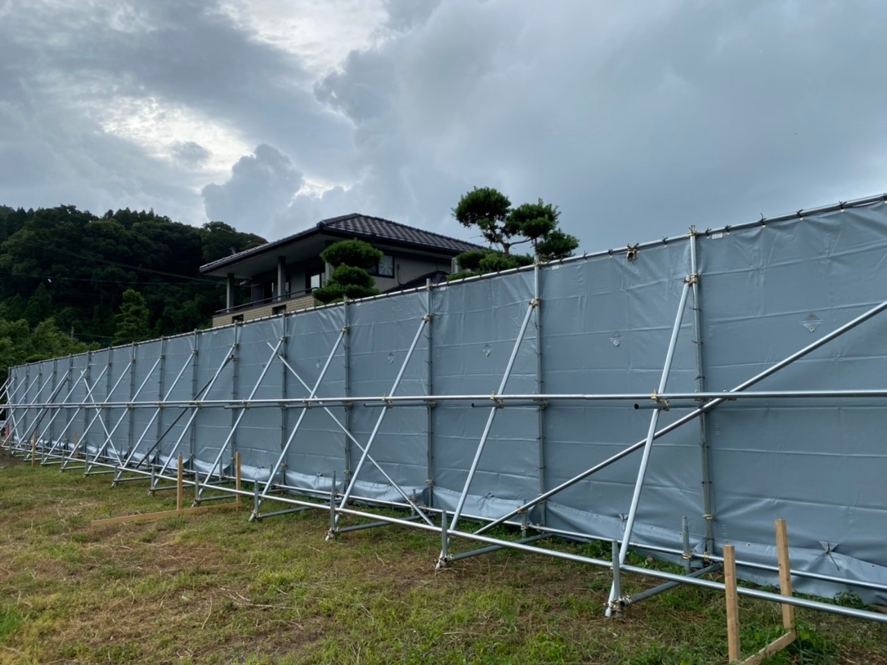 仮囲い工事|施工事例|株式会社櫻建|熊本県合志市にある足場工事専門会社